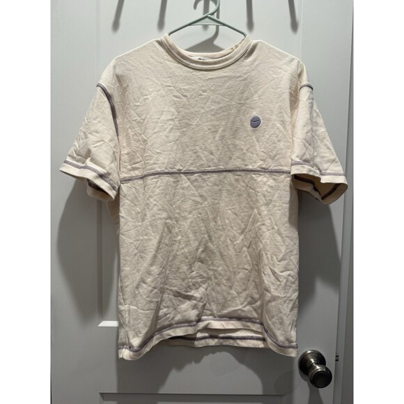 Madhappy Contrast Stitch Heavy Jersey Tee Ivory Unisex Medium - Picture 2 of 5